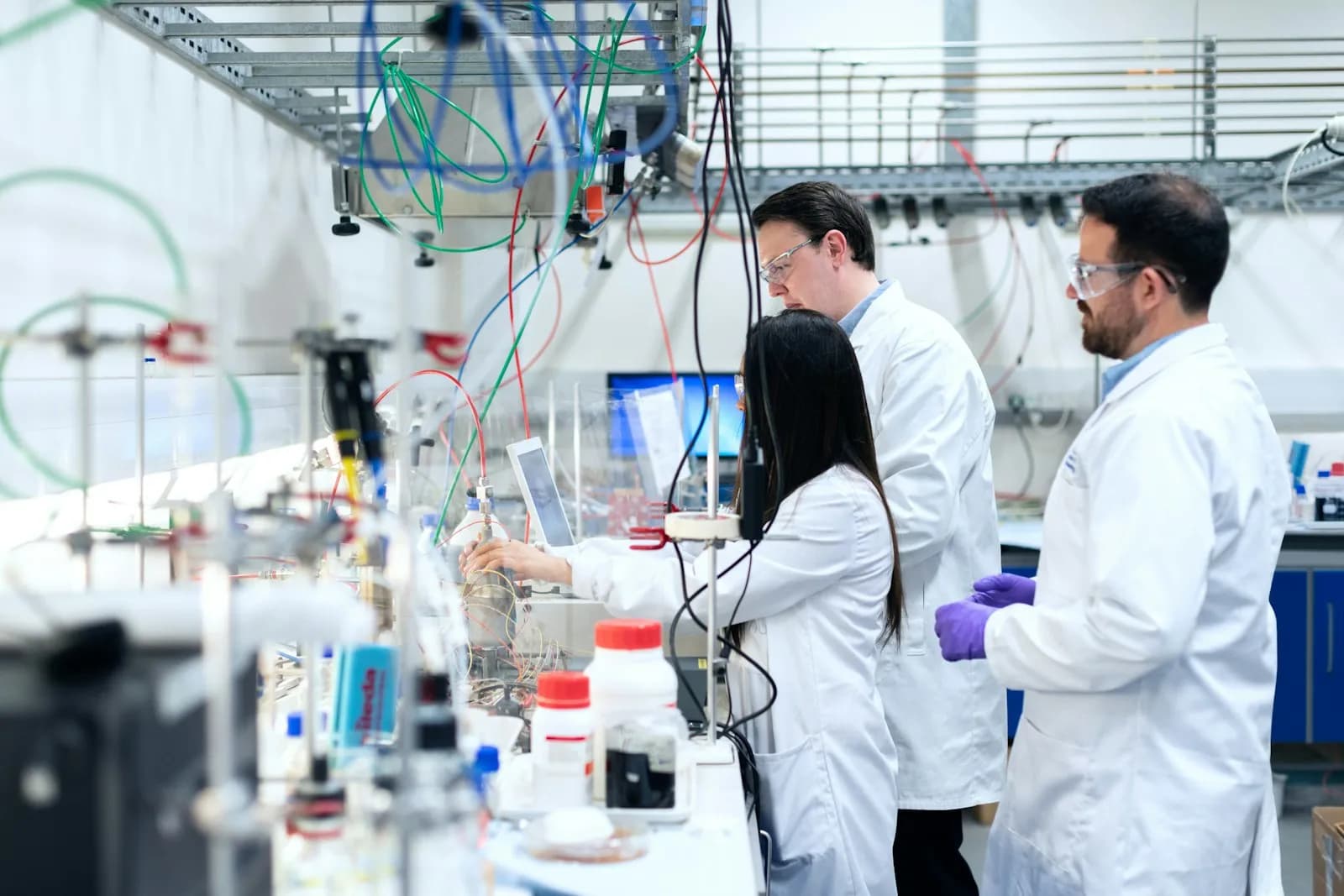 Scientists working in a laboratory